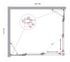 Душевой уголок Belbagno LUCE-AH-22-140/120-C-Cr профиль хром, стекло прозрачное, 140x120x195 фото 7