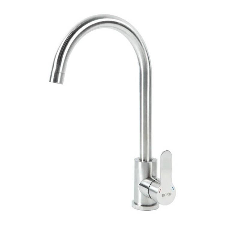 Смеситель для кухни BOND Smart B61-0200 с поворотным изливом, сталь