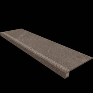 Ступень Estima Gabbro 39860 Серый 33x120 + Подступенок (14.5x120)