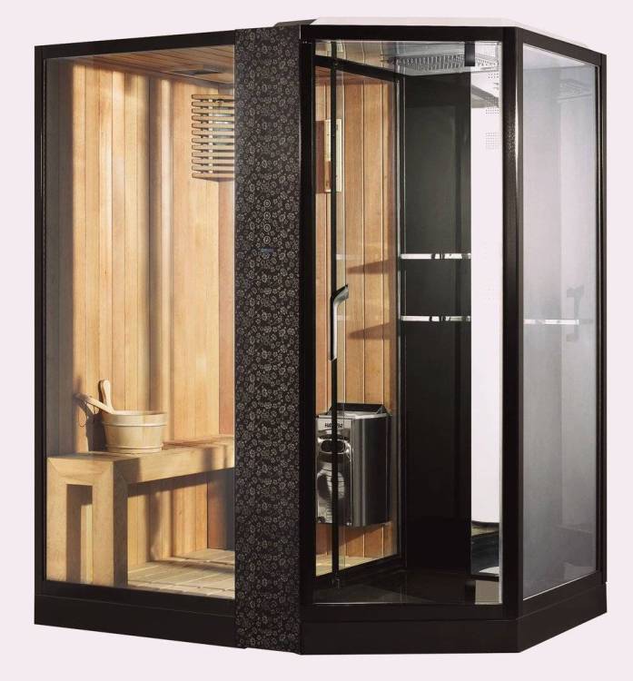 Душевая кабина Orans 89103LBLH черный, 180x130x220