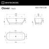 Ванна из искусственного камня WHITECROSS Clover 0220.170072.200 белый матовый, 170x72 фото 4
