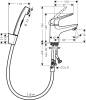 Смеситель для раковины Hansgrohe Novus 71144000 с гигиеническим душем, хром фото 3