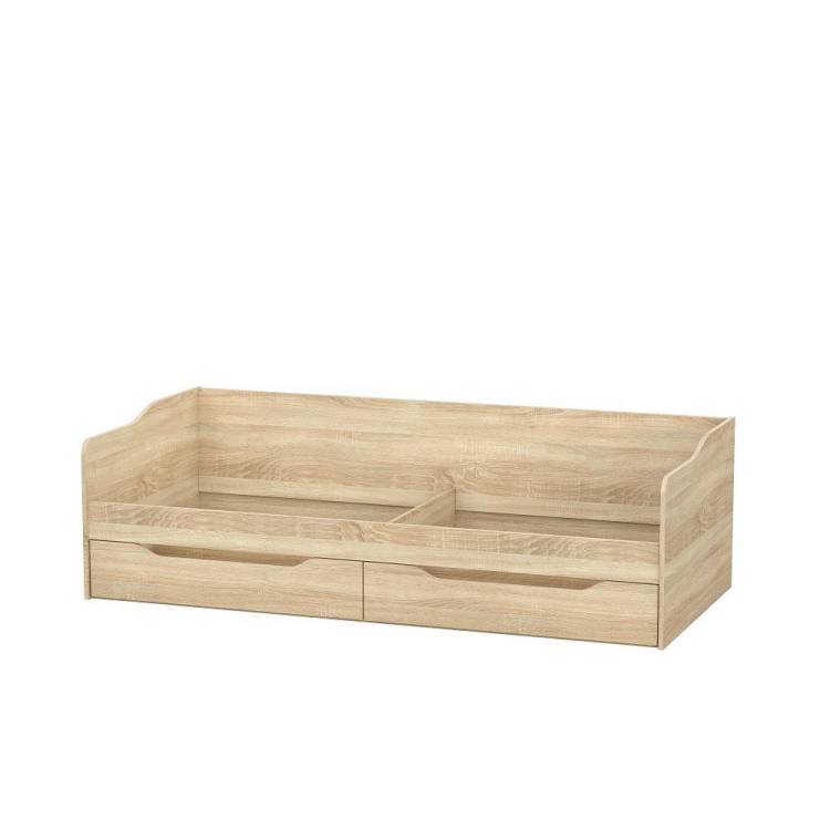 Кровать Арника КР 1 00-00135947 дуб сонома, без основания, 190x200