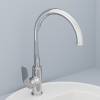 Смеситель для кухни Avrora Glade AV3021 с высоким поворотным изливом, хром фото 2