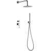 Душевой комплект Boheme Uno 464-CR Верхний душ + Ручной душ, хром + Смеситель, с внутренней частью