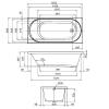 Акриловая ванна Am.Pm X-Joy W94A-150-070W-A1 без каркаса, 150х70 фото 2