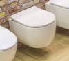 Унитаз подвесной Art&Max Bologna AM211CHR/AM211SC с сиденьем, белый фото 6