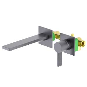 Смеситель для раковины Timo Caisa 9072/18SM встраиваемый, черное золото