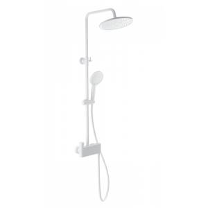 Душевая стойка Wonzon & Woghand WW-B3110-MW белая, с термостатом