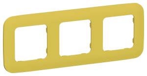 Рамка 3-постовая IEK Flite FI-M32-31-20-K44 желтый карри