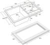 Мойка кухонная Paulmark Tandem PM238250-QU кварц фото 3