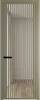 Межкомнатная дверь Profil Doors 3 AGP цвет профиля Шампань, стекло безопасное 6 мм ромб черный 600x2000