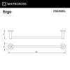 Полотенцедержатель WHITECROSS Ergo ER2250BL черный матовый фото 2