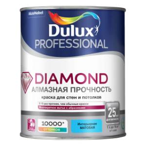 Краска особопрочная Dulux Diamond Matt матовая BС 9 л