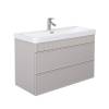 Тумба с раковиной Comforty Мадрид-100М2(Н) 00-00021783 серый шелк