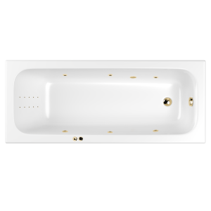 Акриловая ванна WHITECROSS Vibe Line Nano 0105.170070.100.LINENANO.GL с гидромассажем, 170x70