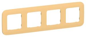 Рамка 4-постовая IEK Flite FI-M42-31-20-K90 золотарник