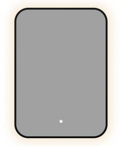 Зеркало Aquanet Контур 00367648 LED подсветка, черное, 70x50