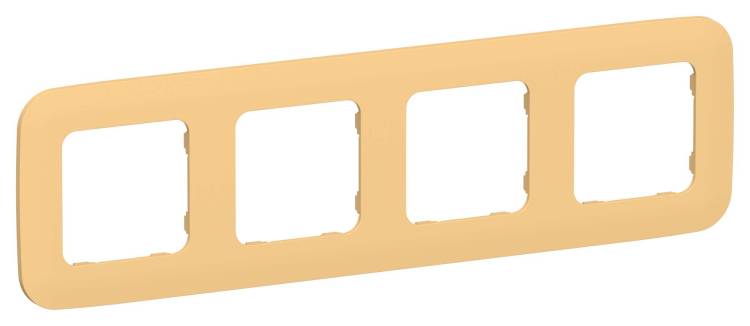 Рамка 4-постовая IEK Flite FI-M42-31-20-K90 золотарник