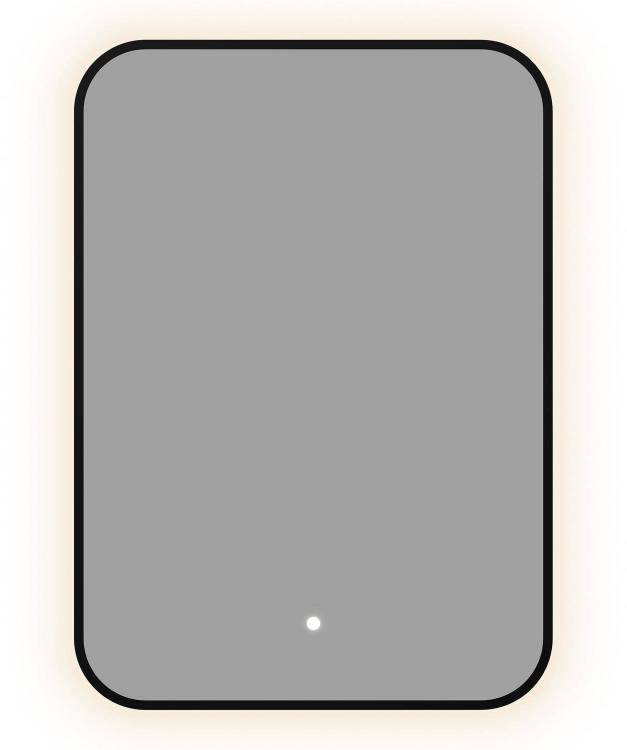 Зеркало Aquanet Контур 00367648 LED подсветка, черное, 70x50