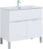 Тумба под раковину Aquanet Алвита New 90 303914 1 ящик, 2 дверцы, белый матовый