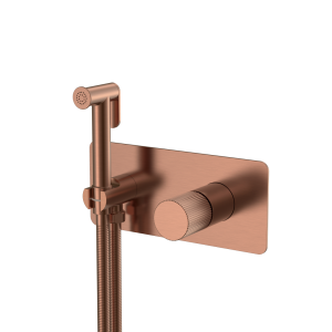 Гигиенический душ Boheme Stick 127-CB.3 Copper Brushed ручка Linea