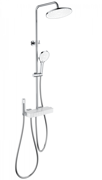 Душевая стойка Wonzon & Woghand WW-B3580-CR с термостатом, хром