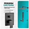 Душевая система Grocenberg GB5089BL-3 без излива, черный фото 10
