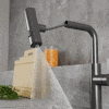 Смеситель для кухни Rush Tinos TI3732-18Grey с выдвижной лейкой, графит фото 8