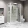 Душевая кабина Niagara Standart ST100/80/15Q/BK профиль белый, стекло прозрачное, 100x80x200 фото 4