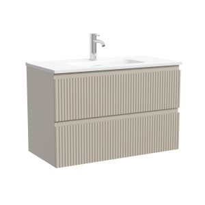 Тумба с раковиной Sancos Snob R Beige Soft, 80x52