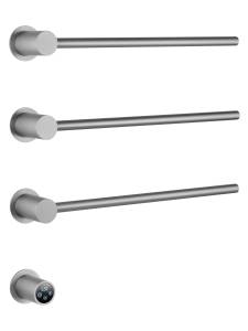 Полотенцесушитель электрический Wonzon & Woghand WW-AL313-BR встраиваемый, брашированный никель