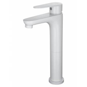 Смеситель для раковины Wonzon & Woghand WW-A40232-MW высокий, белый матовый
