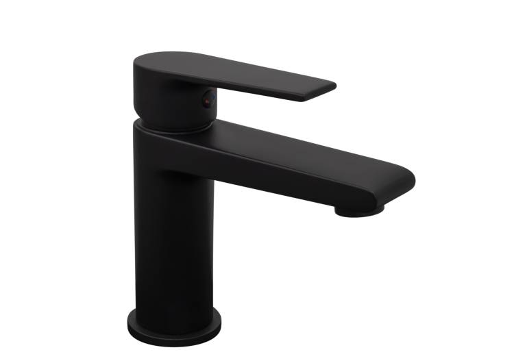 Смеситель для раковины Stella Polar Кламар S3011 матовый черный