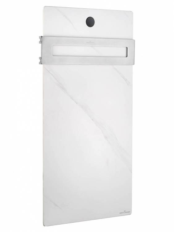 Полотенцесушитель электрический Wonzon & Woghand WW-A501-BR с греющей плитой, брашированный никель