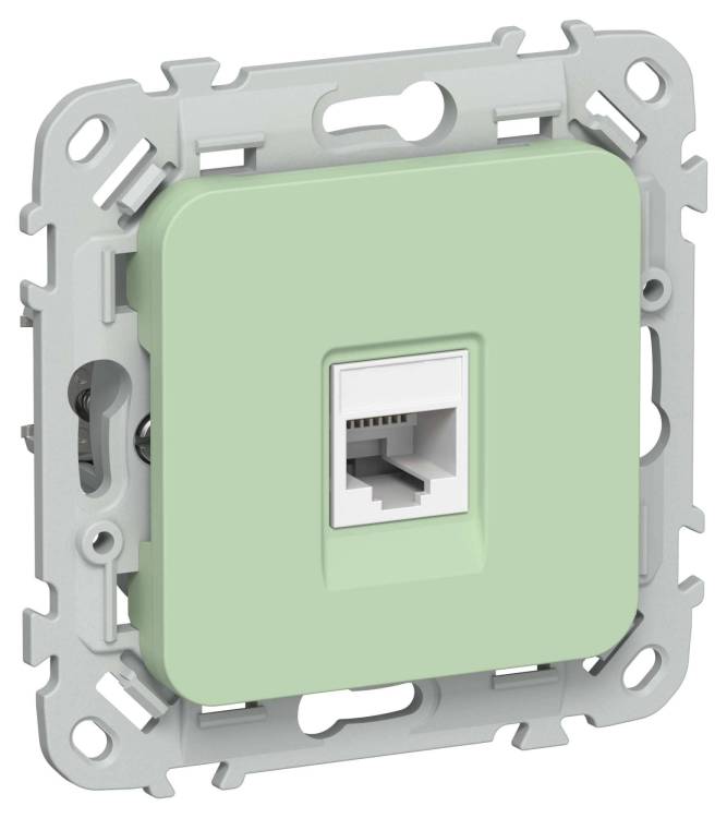 Розетка компьютерная RJ45 IEK Flite FI-K12-2-K93 фисташковый