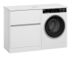 Тумба с раковиной Misty Ингрид УТ000026853 под стиральную машину, правая белая, 70 см фото 4