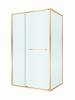 Душевой уголок Cezares LUX-AH-FS-11-120/90-C-BORO профиль брашированное золото, стекло прозрачное, 120x90x195