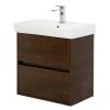 Тумба под раковину Belbagno Neon NEON-600-2C-SO-RS 57.2x34.6x55 Rovere Scuro подвесная с двумя выкатными ящиками, с доводчиками фото 2
