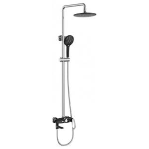 Душевая стойка Grocenberg GB7001BC черный, хром