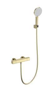 Смеситель для душа Wonzon & Woghand WW-B2016-A-BG с термостатом, брашированное золото