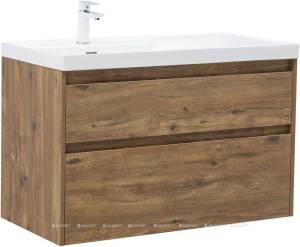 Тумба с раковиной Aquanet Nova Lite 2.0 100 L 365908 Дуб рустикальный