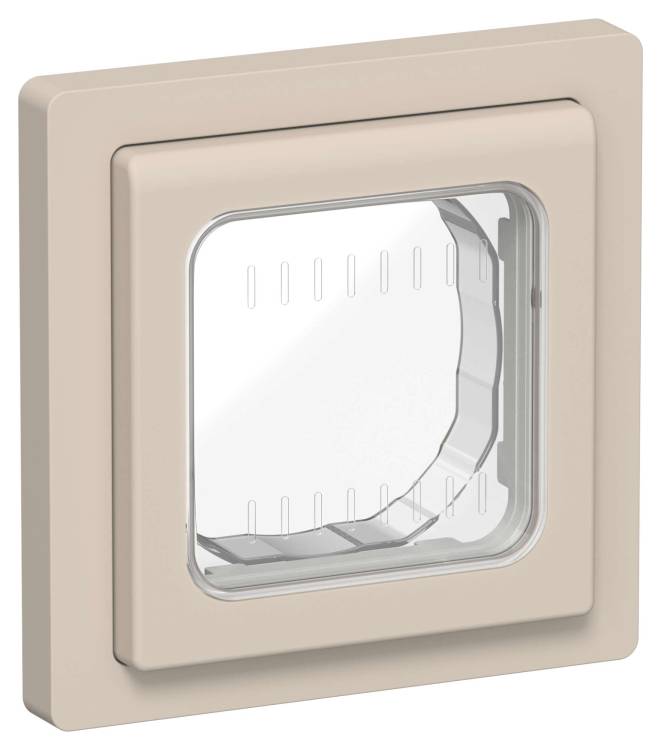 Рамка 1-постовая IEK Flite FI-M10-32-55-K88 льняной