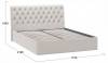 Кровать двуспальная Трия Скарлет TRI_240742 Бежевый фото 4