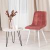 Стул Tetchair Chilly (mod. 7095-1) 17239 коралловый barkhat 15 /белый 45x53x88 фото 10