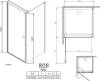 Душевой уголок Radaway EOS KDJ 90 прозрачное стекло L фото 5