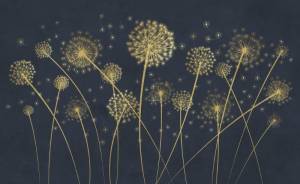 3D Фотообои Artegrafico «Золотые одуванчики» PL-040 канвас