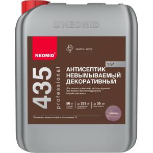 Антисептик невымываемый декоративный Neomid 435 сирень 5 кг