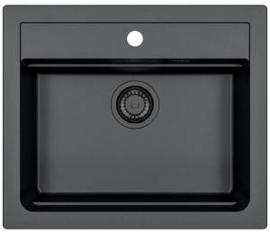 Мойка кухонная Alveus Granital Atrox 30 1148162 Carbon - G91 с сифоном, 59x50