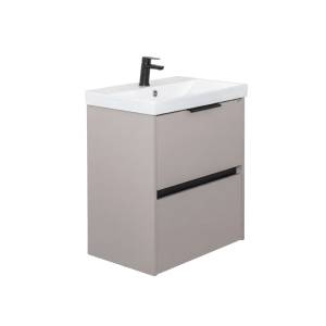 Тумба с раковиной Comforty Селенга-50 00-00022007CF серый шелк